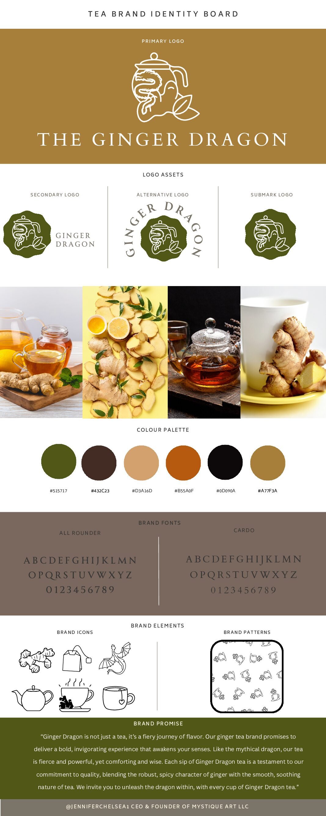 Ginger Tea Identity Board